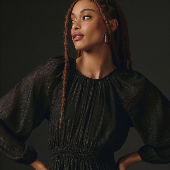 Anthropologie Moon River crewneck midi dress 👗 - Picture 3 of 6